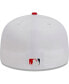 Фото #2 товара Men's White/Red Los Angeles Angels Optic 59FIFTY Fitted Hat