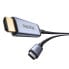 Фото #2 товара Kabel przewód USB-C - HDMI 8K 60Hz elastyczny wytrzymały 1.5m czarny