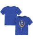 ფოტო #2 პროდუქტის Toddler Boys and Girls Royal Los Angeles Rams Football Wordmark T-shirt