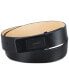 Фото #2 товара Men's Ultra-Modern Inlaid Plaque-Buckle Logo Belt