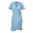 VERO MODA Henna 2/4 Wrap Frill Short Sleeve Dress