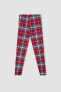 Фото #6 товара Fall In Love Regular Fit Ekose Desenli Flanel Pijama Altı B5710ax23wn