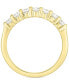 ფოტო #4 პროდუქტის Diamond Seven Stone Polished Band (1/2 ct. t.w.) in 14k Gold