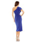 ფოტო #3 პროდუქტის Women's One Shoulder Midi Length Dress