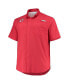 ფოტო #4 პროდუქტის Men's Scarlet Ohio State Buckeyes Big and Tall Tamiami Omni-Shade Button-Down Shirt