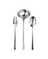 Serving Set Fork Flatware Set, Spoon and Ladle Linea Flatware Set, Set of 3