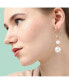 Фото #2 товара Women's Gold Snowball Drop Earrings