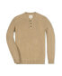 Men's Organic Long Sleeve Pullover Sweater Henley