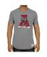 Фото #2 товара Men's Heathered Gray Alabama Crimson Tide Vintage-Like 1974-2000 Logo Tri-Blend T-shirt