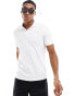 BOSS Orange Passenger slim fit polo in white