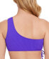 Juniors' One-Shoulder Side-Cinch Bikini Top, Created for Macy's