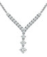 Фото #1 товара Macy's cubic Zirconia 18" Y-Necklace in Sterling Silver