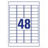Avery Zweckform L7911-40 - White - Rounded rectangle - Permanent - DIN A4 - Polyethylene - Matte
