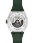 ფოტო #3 პროდუქტის Men's Swiss Automatic Alpiner Green Rubber Strap Watch 41mm