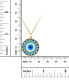 ფოტო #3 პროდუქტის Enamel Evil Eye 18" Pendant Necklace in 14k Gold