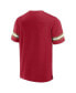 ფოტო #2 პროდუქტის Men's Scarlet San Francisco 49ers Jersey Tackle V-Neck T-shirt