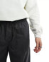 New Look parachute trousers in dark grey