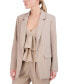 ფოტო #1 პროდუქტის Women's Notched Collar Open Front Blazer