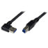 Фото #2 товара StarTech.com 1m Black SuperSpeed USB 3.0 Cable - Right Angle A to B - M/M - 1 m - USB A - Micro-USB B - USB 3.2 Gen 1 (3.1 Gen 1) - Male/Male - Black