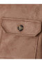 Фото #21 товара Süet Görünümlü Ceket Cep Detaylı Gömlek Yaka Düğmeli