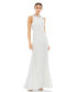 ფოტო #1 პროდუქტის Women's Ieena Embellished Neck Trumpet Gown