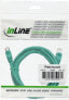 Фото #3 товара InLine Patch Cable SF/UTP Cat.5e green 0.3m