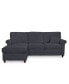 Фото #23 товара Lidia 82" Fabric 2-Pc. Reversible Chaise Sectional Sofa with Storage Ottoman - Custom Colors, Created for Macy's