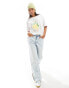 Фото #4 товара JJXX oversized t-shirt with lemon chest print in white