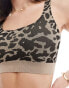 Фото #3 товара ASOS DESIGN 2 pack bralette in chocolate & leopard print