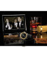 ფოტო #5 პროდუქტის Men's Classic Frank Sinatra Rat Pack Automatic Black Leather Strap Watch 40mm