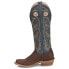 Фото #5 товара Tony Lama Merrit Buckaroo Square Toe Cowboy Mens Blue, Brown Casual Boots SA200