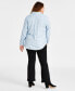 Фото #5 товара Plus Size Perfect Shine Shirt, Created for Macy's
