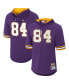 Фото #1 товара Men's Randy Moss Purple Minnesota Vikings Retired Player Mesh Name and Number Hoodie T-shirt
