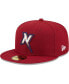 Men's Red Northwest Arkansas Naturals Authentic Collection 59FIFTY Fitted Hat Красный, 7 5/8 - фото #2