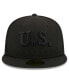 Фото #4 товара Men's Black USMNT Text 59fifty Fitted Hat