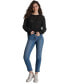 Women's Open-Stitch Long-Sleeve Sweater