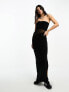 Фото #2 товара ASOS DESIGN slinky cut out maxi dress in black