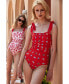Фото #2 товара Women's Red Coral Reversible One-Piece Swimsuit