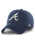 Фото #1 товара Men's Navy Atlanta Braves Franchise Logo Fitted Hat