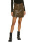 Фото #1 товара Ganni Leather Mini Skirt Women's Brown 38