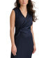 Фото #5 товара Платье без рукавов с V-образным вырезом и узлом на боку DKNY для женщин