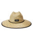 Men's Natural Tides Print Logo Straw Hat