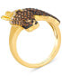 ფოტო #2 პროდუქტის Ombré® Chocolate Ombré Diamond Horse Ring (5/8 ct. t.w.) in 14k Gold