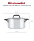 5-Ply Clad Stainless Steel 6 Quart Induction Stockpot with Lid