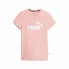 Фото #1 товара Женская футболка с коротким рукавом Puma Ess Logo светло-розовая
