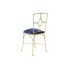 Фото #4 товара Обеденный стул DKD Home Decor Синий Позолоченный 45 x 42 x 88,5 cm