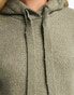 Фото #4 товара Miss Selfridge knit oversized longline hoody in charcoal marl