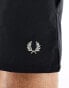 Fred Perry shell shorts in black