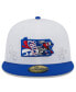 Фото #3 товара Men's White and Royal Philadelphia 76ers State Pride 59FIFTY Fitted Hat