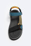 Фото #13 товара Технические мужские сандалии ZARA - серебристые
